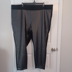 Ava & Viv Faux Leather Front Dress Pants Leggings Sz 4X /